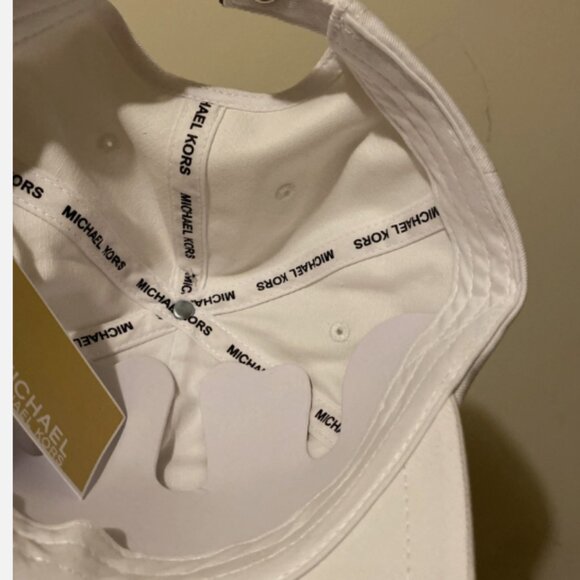 Michael Kors White Cap with Logo Detail - Picture 3 of 3